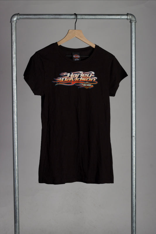 Harley Davidson Flame Logo T-Shirt 2000s (Women’s XL) [ REAL SHOPPER EXCLUSIVE ]