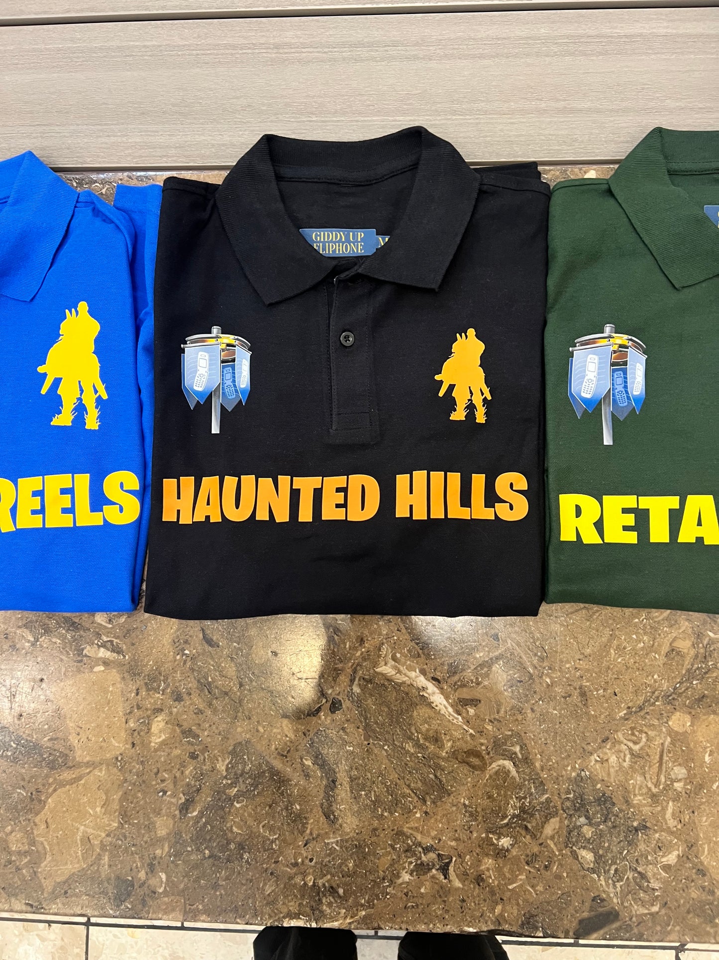 Haunted Hills Giddy Up Polo T-Shirt [FLIPHONE]